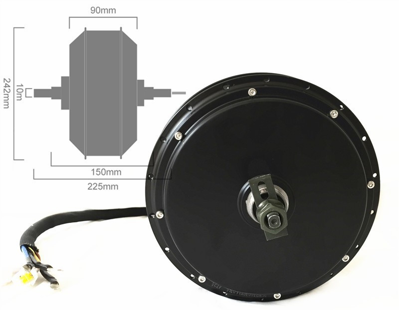 NBpower QS205 50H V3 72v 5000W - 72V 5000W Hub Motor Kit review and price