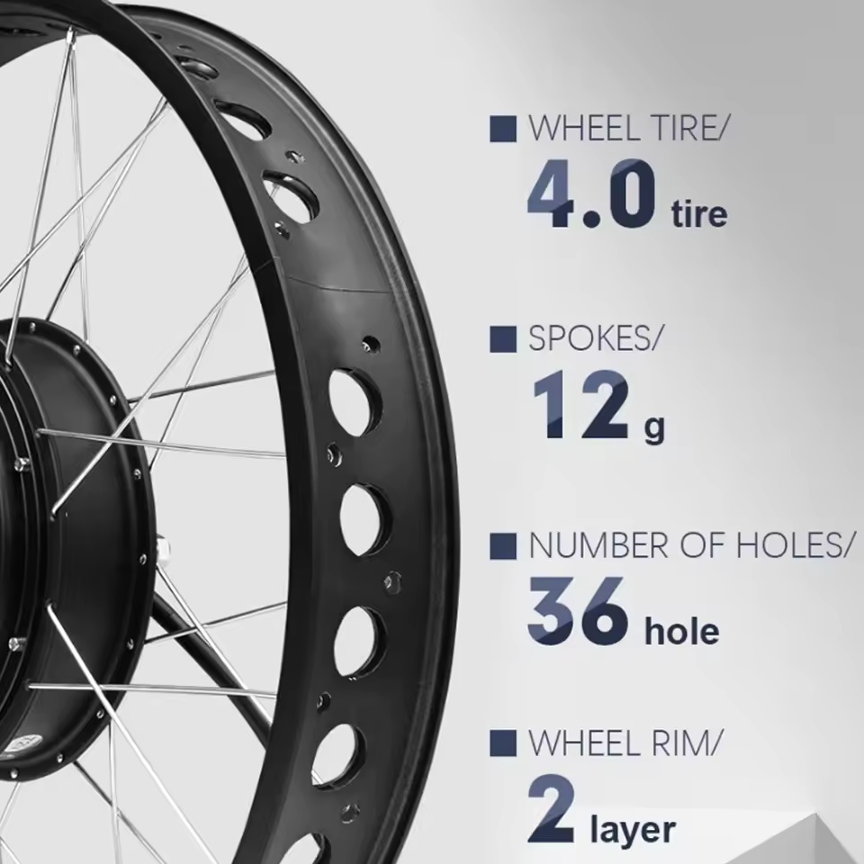 72V 3000W Fat Tire Snow Bike M - Ebike Conversion Kit 72V 3000W review and price